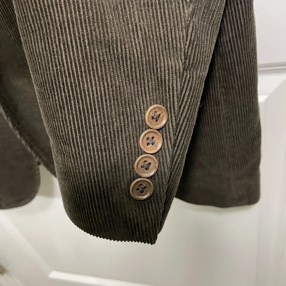 Calvin Klein Brown Corduroy Blazer Size 44L Closet